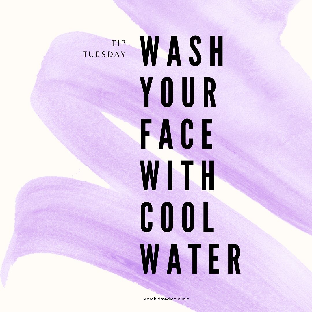 TIP TUESDAY : Wash your face with cool - lukewarm water! ☀️💧 Why you may ask? Find out what hot water can do to your skin &mdash;-&gt; 

DID YOU KNOW - 

🔥 Hot water causes skin irritation, dryness, and premature lines and wrinkles? It strips your 