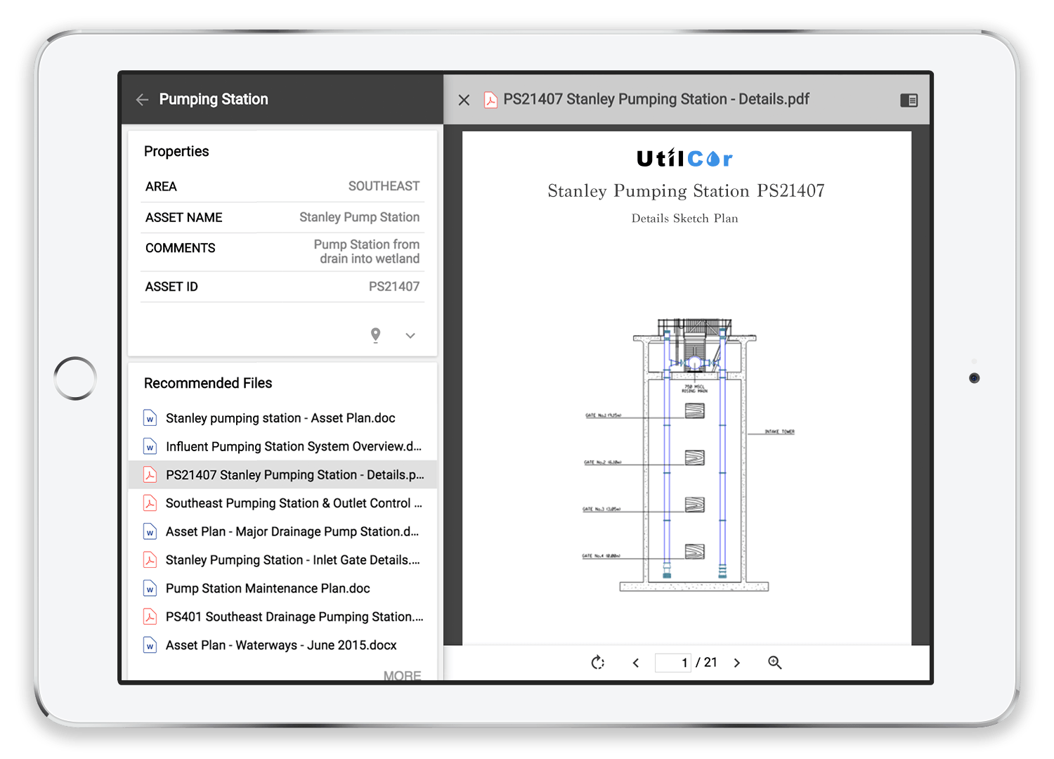  Operational files can be automatically surfaced in relation to an asset and viewed through the&nbsp; Elafent app &nbsp;without having to do any manual correlation. 