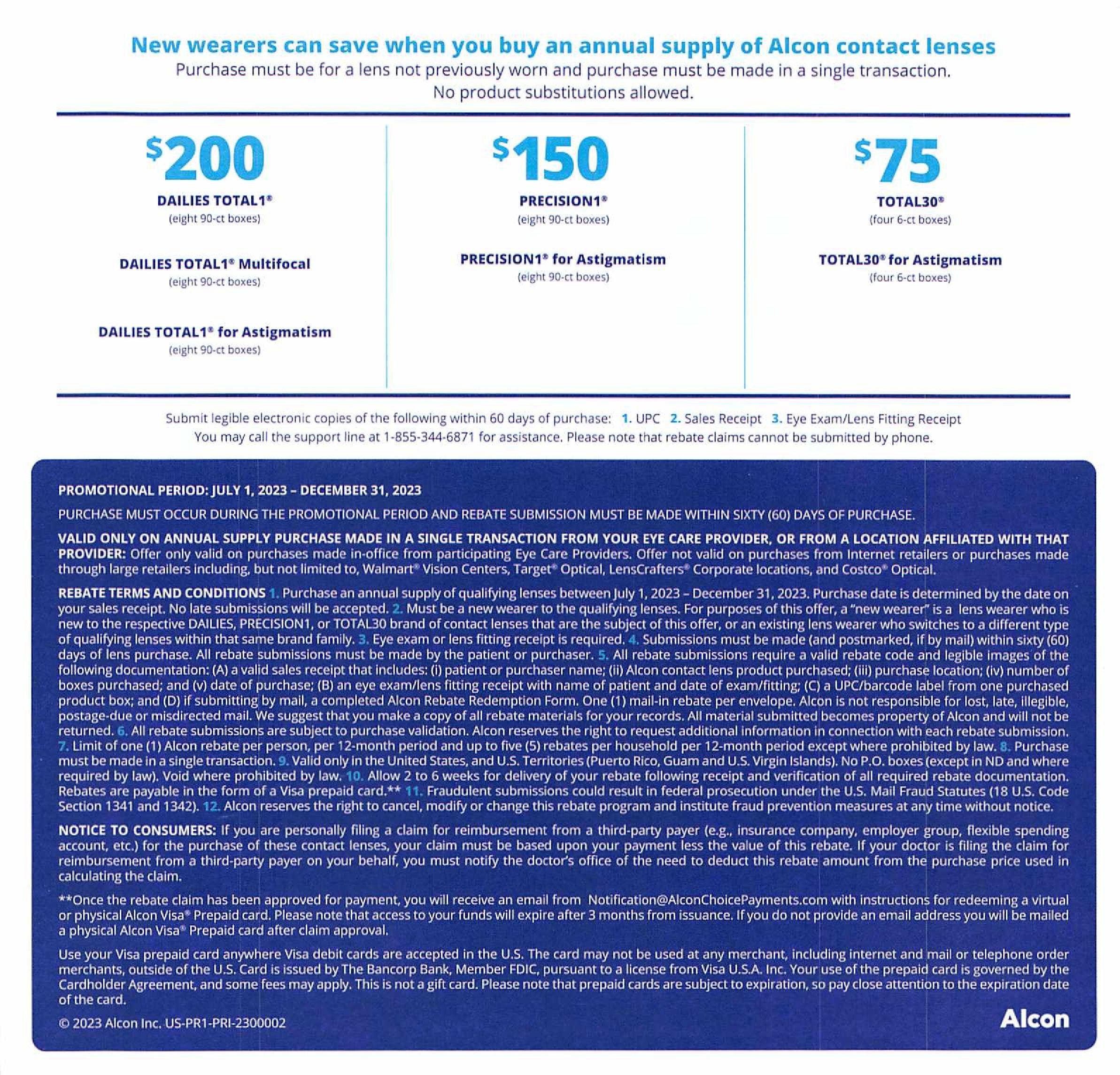 Check Alcon Rebate Status