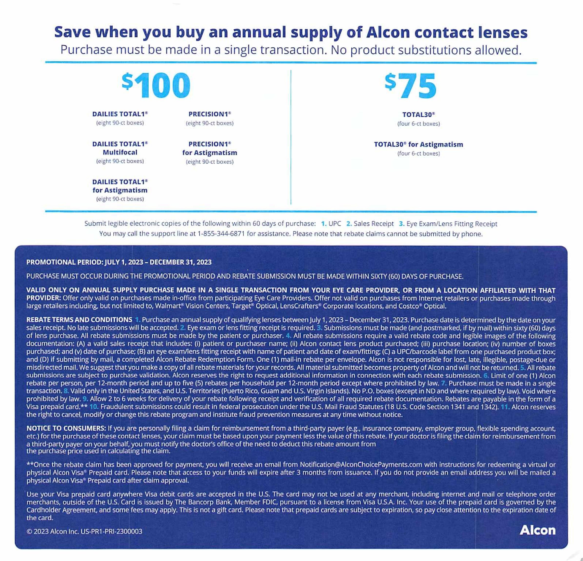 Get Up To A 200 Rebate On Alcon Contact Lenses Sunny Optometry