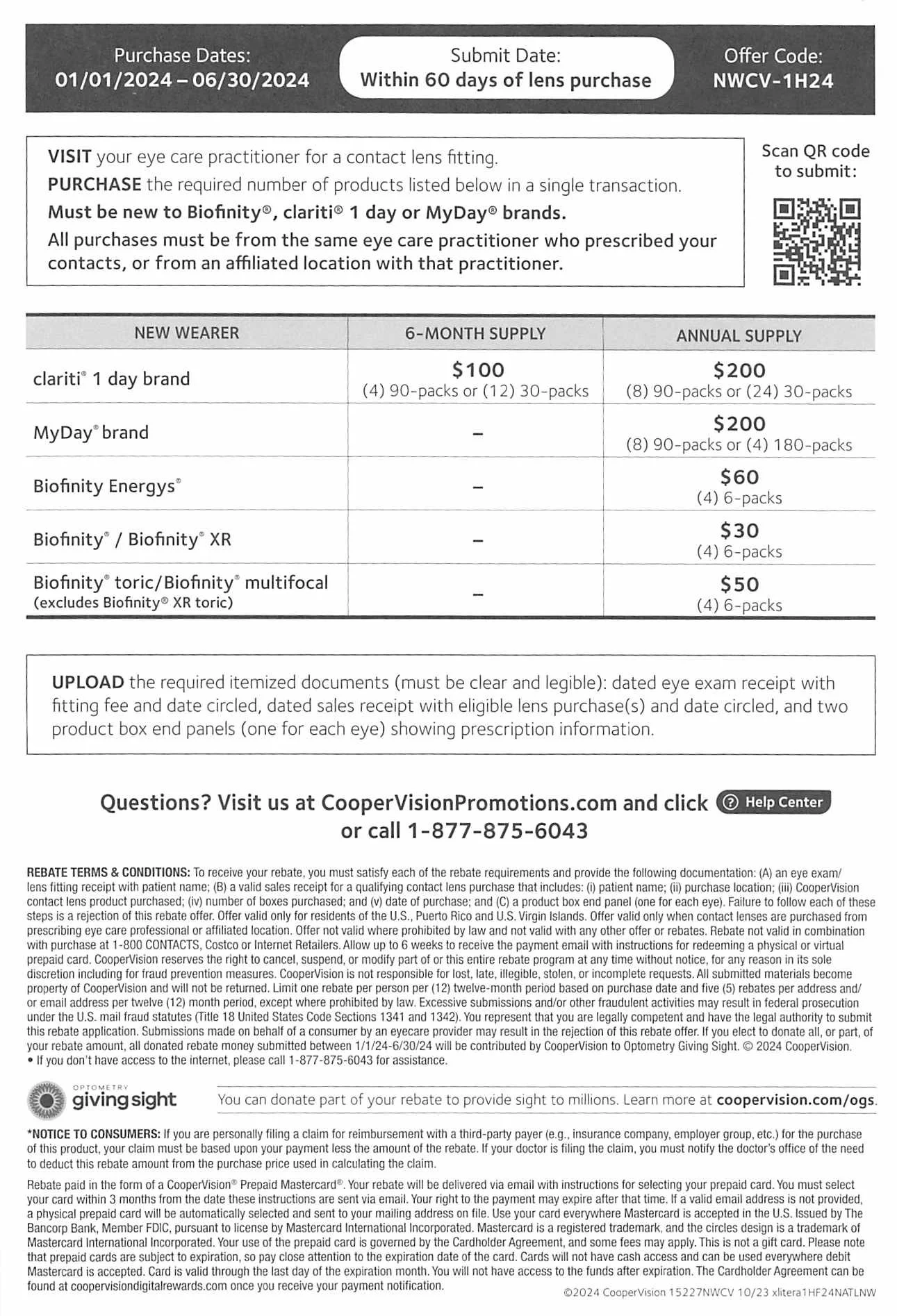 Get Up to a 200 Rebate on CooperVision Contact Lenses — Sunny Optometry