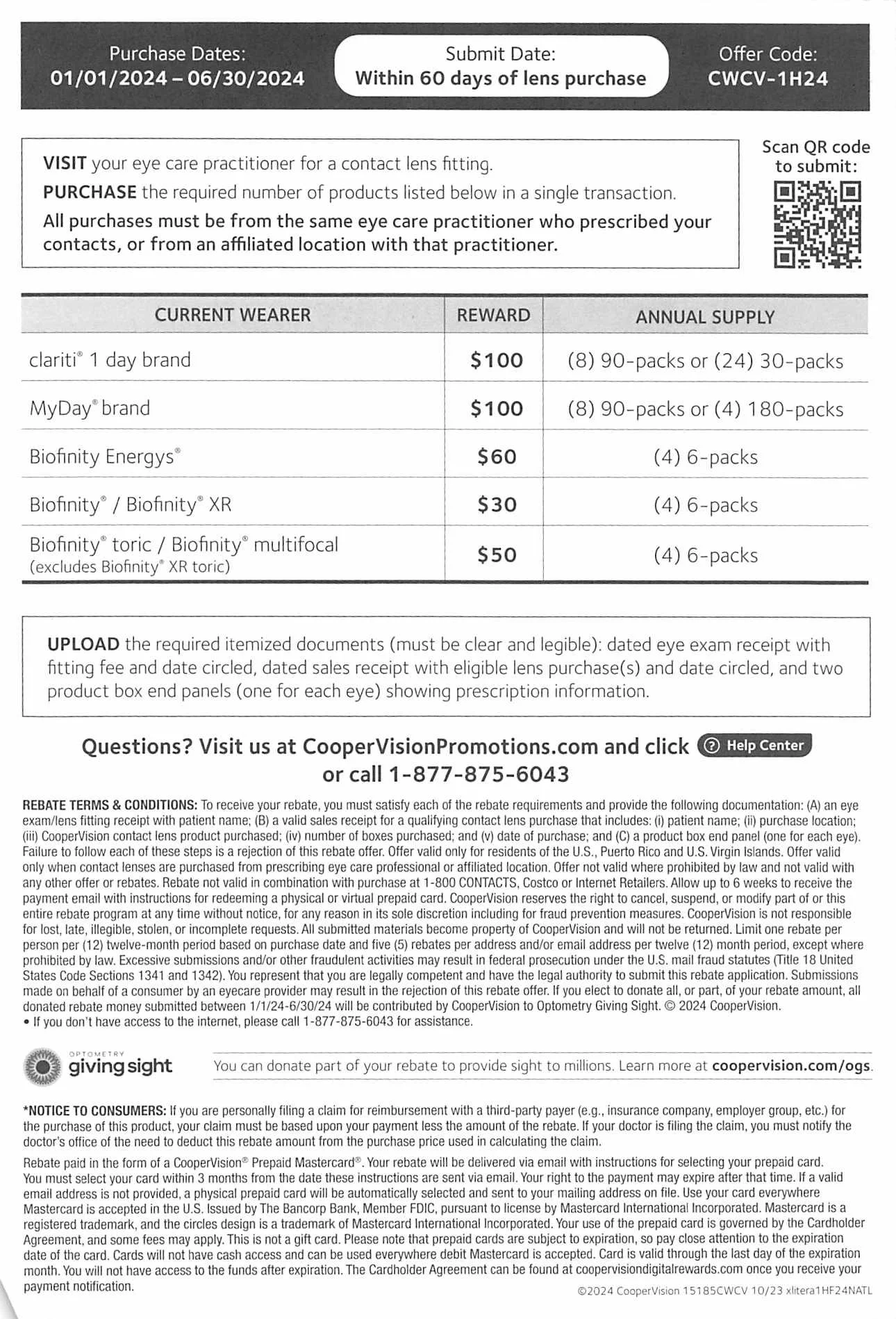 Get Up to a 200 Rebate on CooperVision Contact Lenses — Sunny Optometry