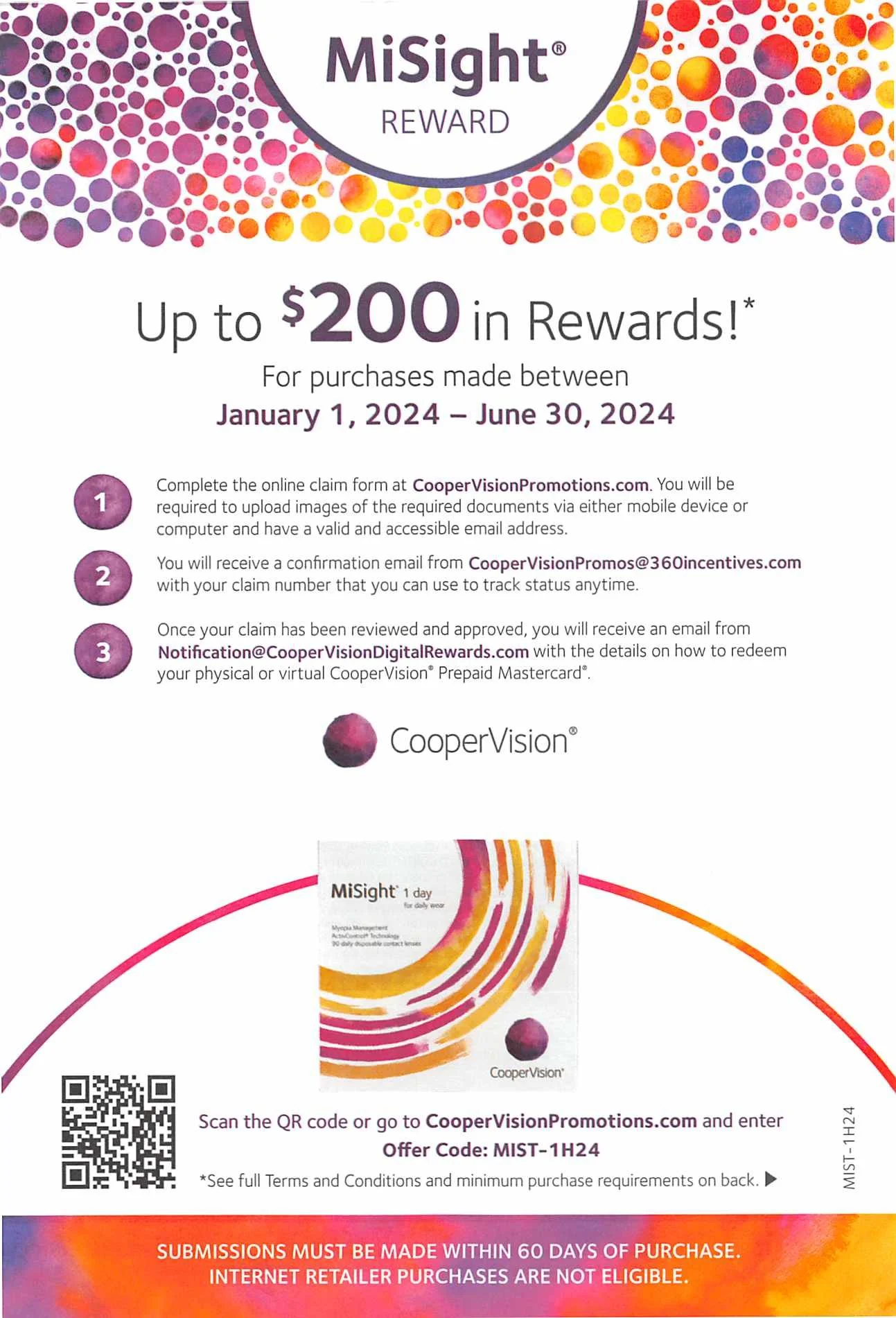 Get Up to a 250 Rebate on CooperVision Contact Lenses — Sunny Optometry
