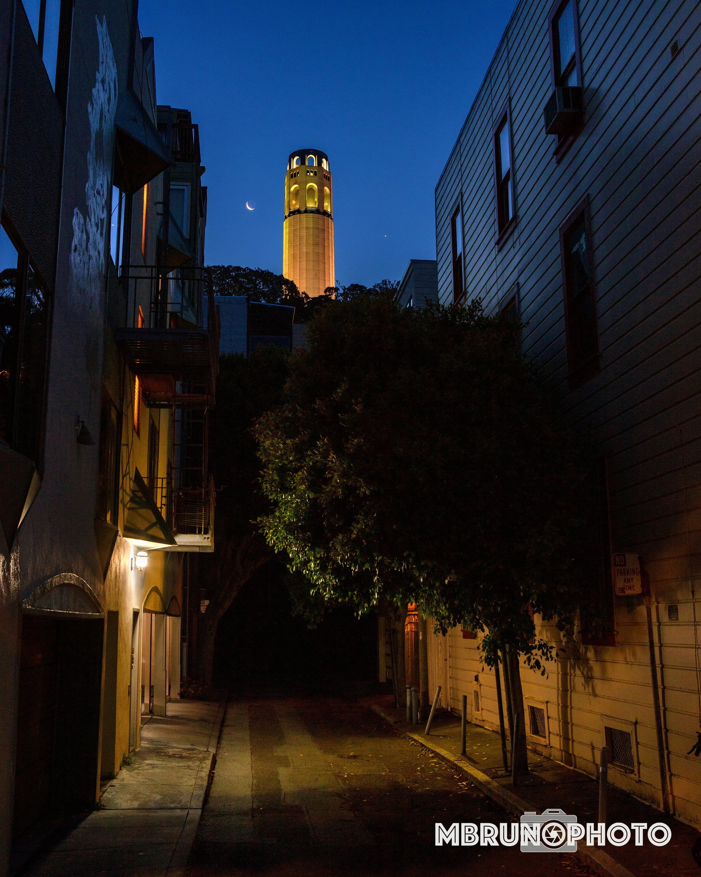 Coit, The Moon, & Venus