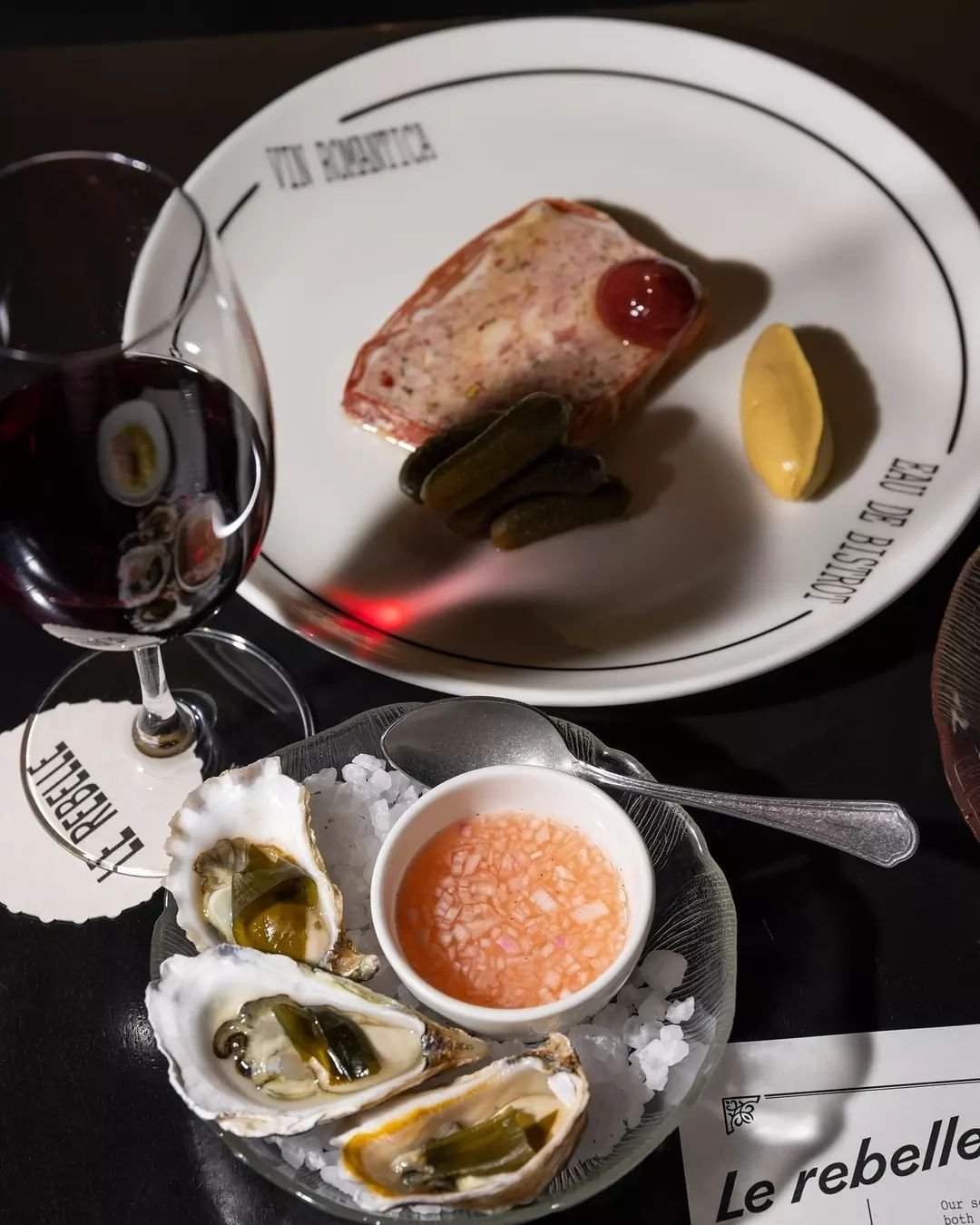 Oysters. Terrine. A perfect way to start a meal.