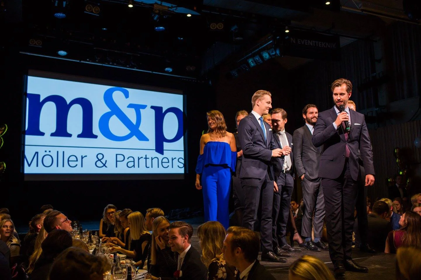 Möller & Partners on the scene during the dinner