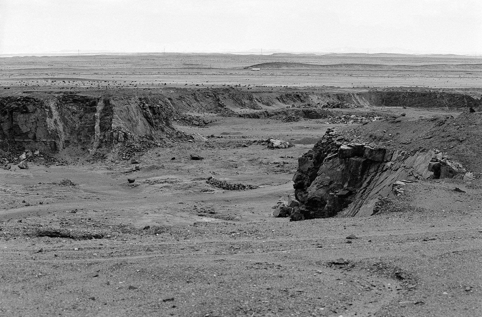  Landscape left by Rossing Uranium Mine after its closure, Kolmanskop, Namibia/ 2011 