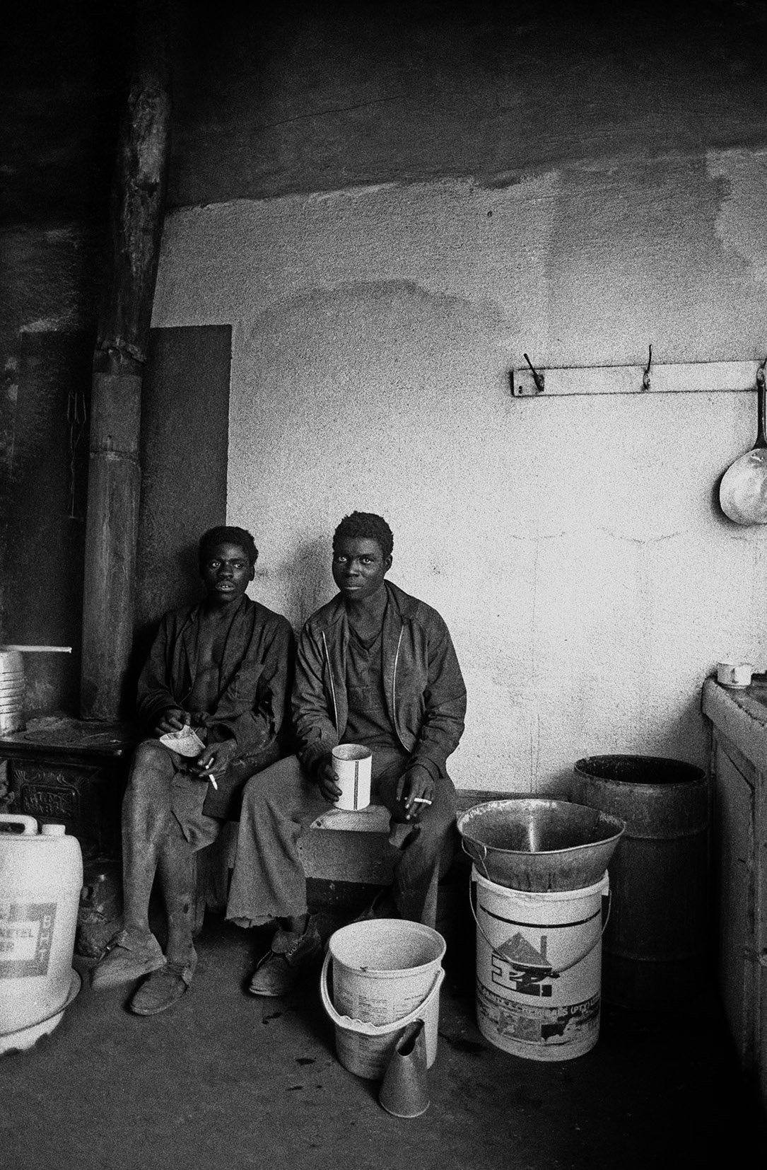  Coal-vendors in a Shebeen, White City, Jabavu, Soweto/ c.1987 