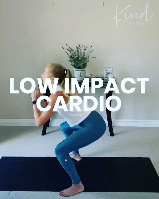 LOW IMPACT CARDIO💦 || I&rsquo;ve had great feedback to the Low Impact Cardio classes I added to the @kindbykg online schedule a few weeks ago 🙌🏻. These workouts are a great compliment to other training (and The Signature Workout). Low Impact Cardi