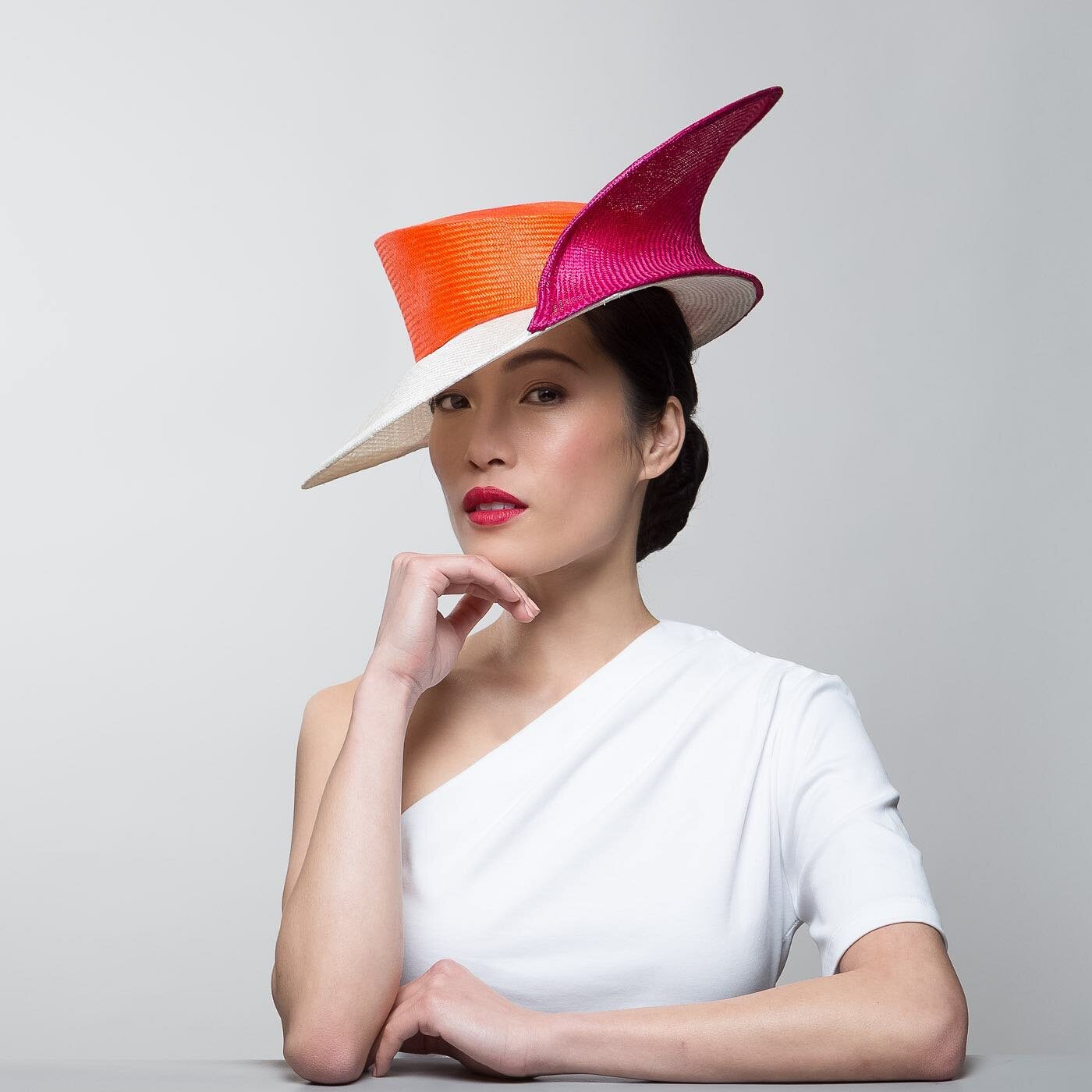Interesting from every angle.

Come check out all the amazing millinery in @millineryaustralia Design Award &lsquo;Counterbalance&rsquo;

Place your vote at https://millineryaustralia.org/cast-your-vote/

Model: @finolaxie 
Makeup: @amykennymakeup 
P