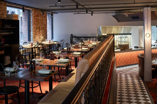Photo of the Mezzanine at Melbourne steak restaurant Palermo