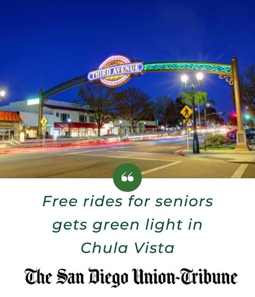 Free rides for seniors gets green light in Chula Vista