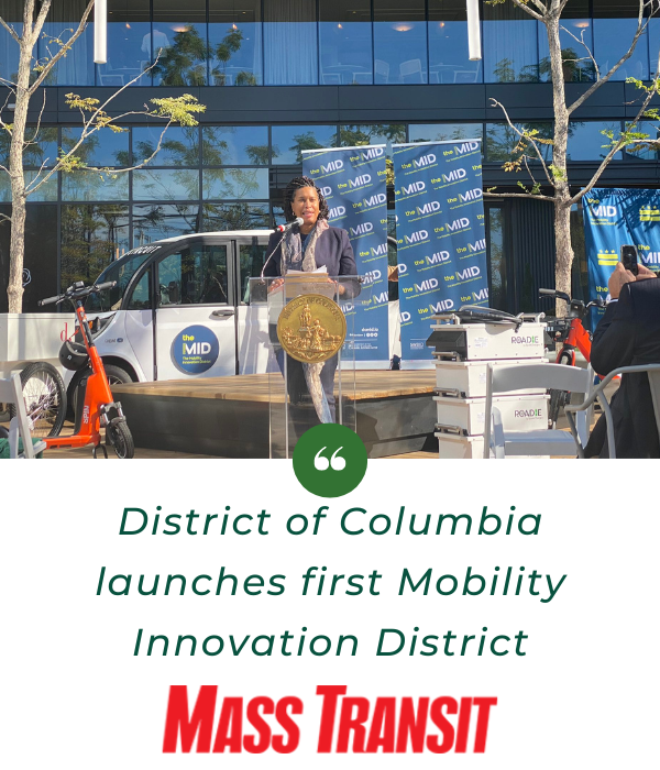 District of Columbia launches first Mobility Innovation District