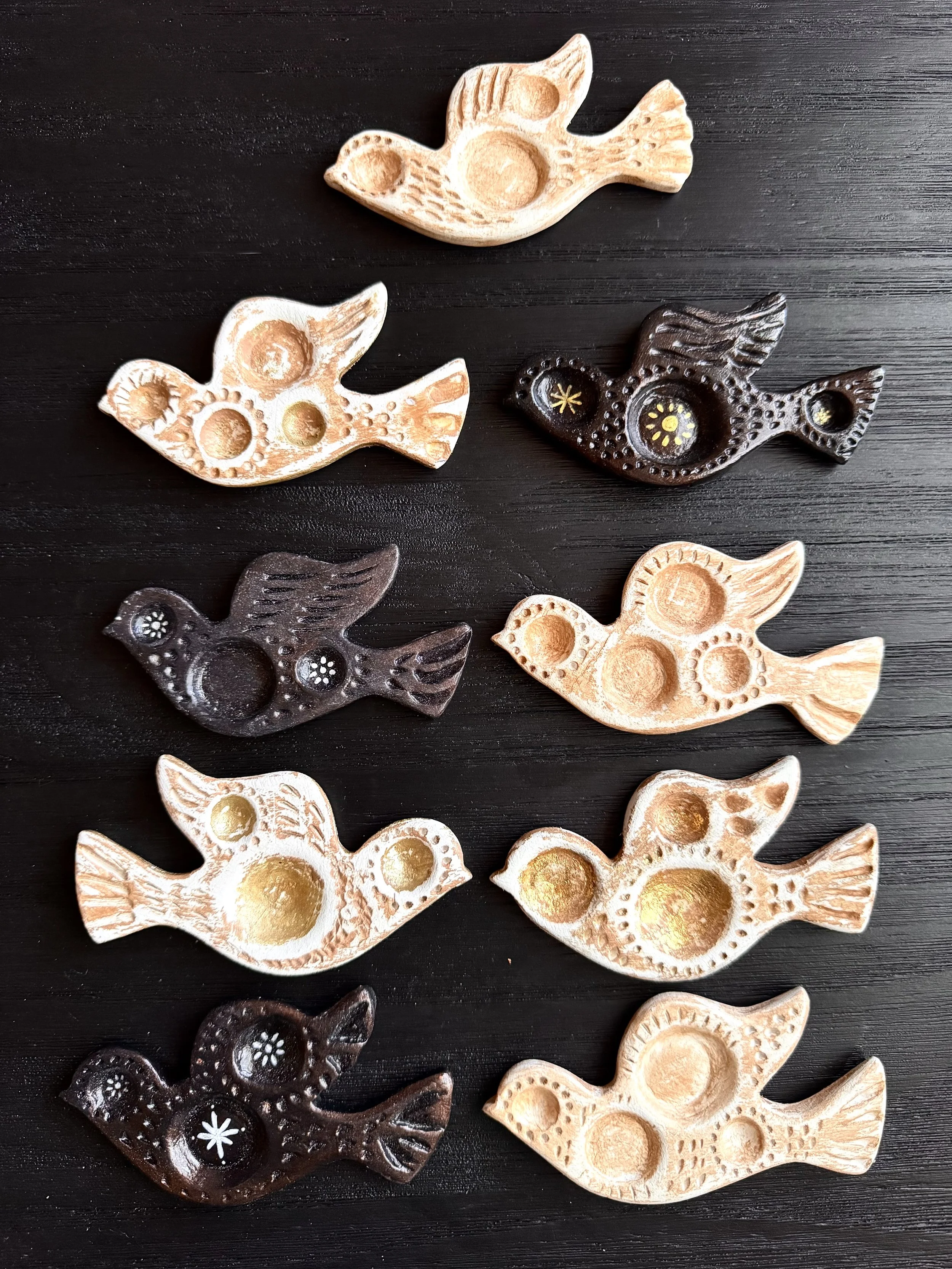 Bird Earring Tray Bronze