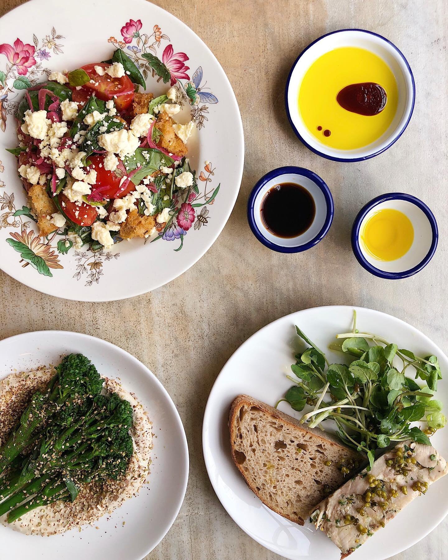 As tomato season approaches, panzanella will be making an appearance on our menu as part of our lovely small plates selection. Panzanella is a fresh tomato and bread salad, using our homemade focaccia, lightly toasted and mixed with basil, red wine v