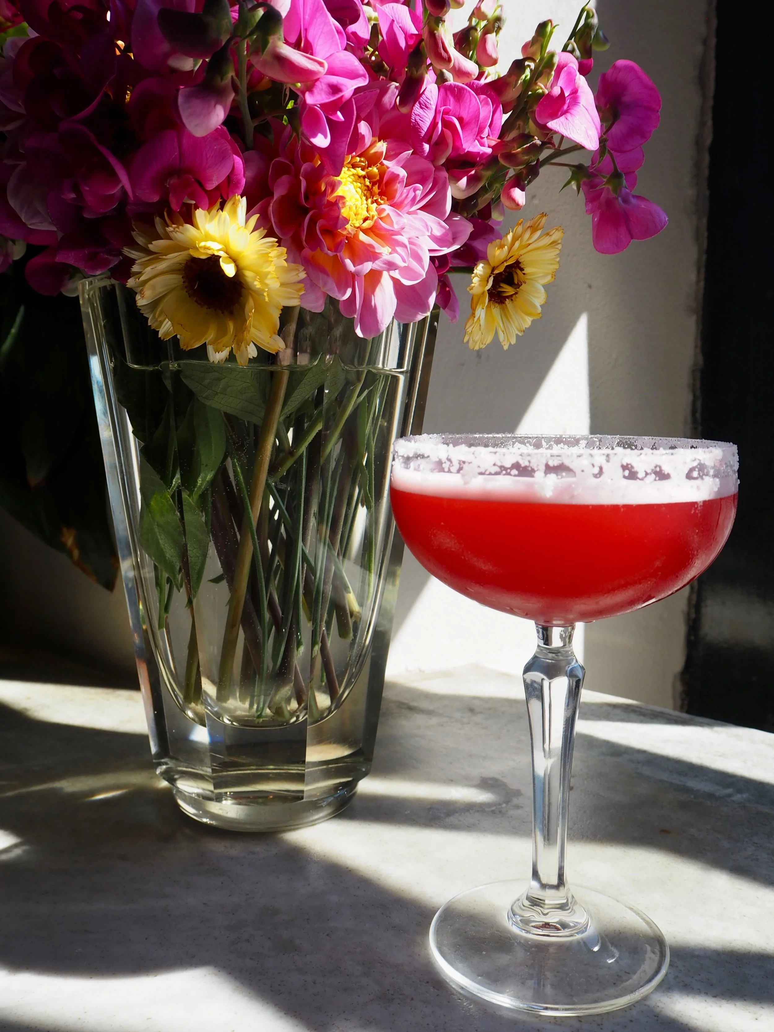 Raspberry Margarita //

Berry season is popping off at @baddafordcollective and the team of pickers at the farm are like a well-oiled machine picking them, storing them somewhere cool before they are delivered to the pub.
They arrive to us fresh from