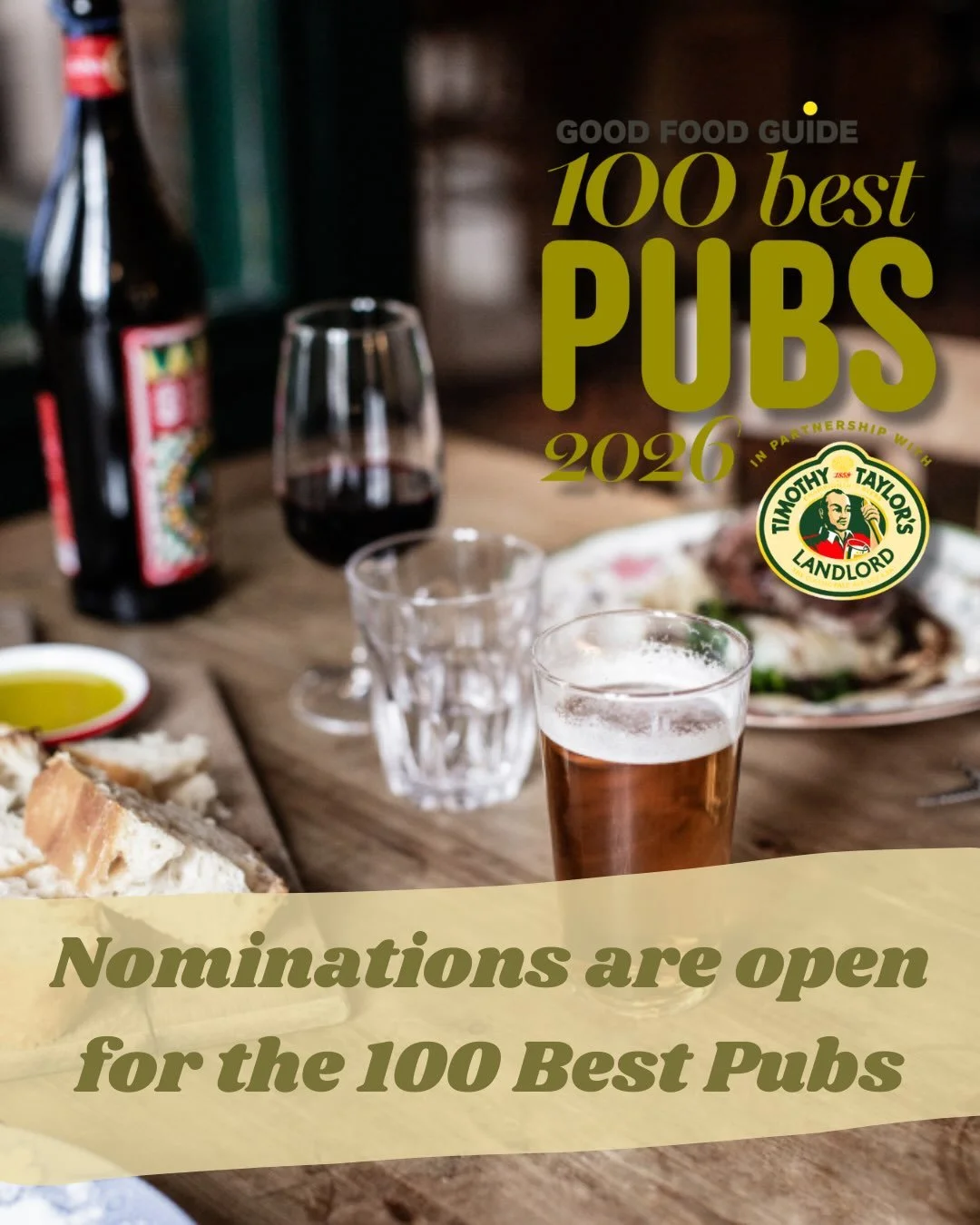 THE UK&rsquo;S BEST 100 PUBS

We&rsquo;re in the running for the Best 100 pubs in the UK! A coveted list brought to you from the people @goodfoodguideuk in partnership with @timothytaylorsbrewery Landlord. BUT&hellip; we need your help!

If The Bull 