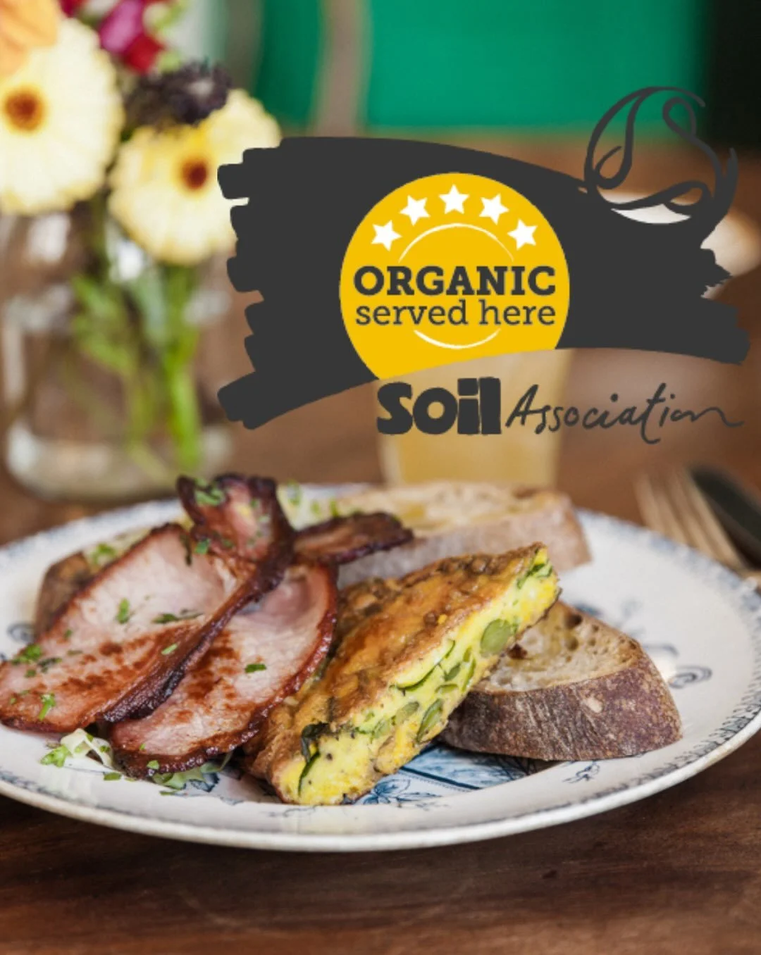 We&rsquo;ve been awarded 5 ⭐️s , the top score, on @soilassociation &lsquo;Organic Served Here&rsquo; scheme, we&rsquo;re really proud of that!!

The &lsquo;Organic Served Here&rsquo; award tells customers how much certified organic produce a hospita