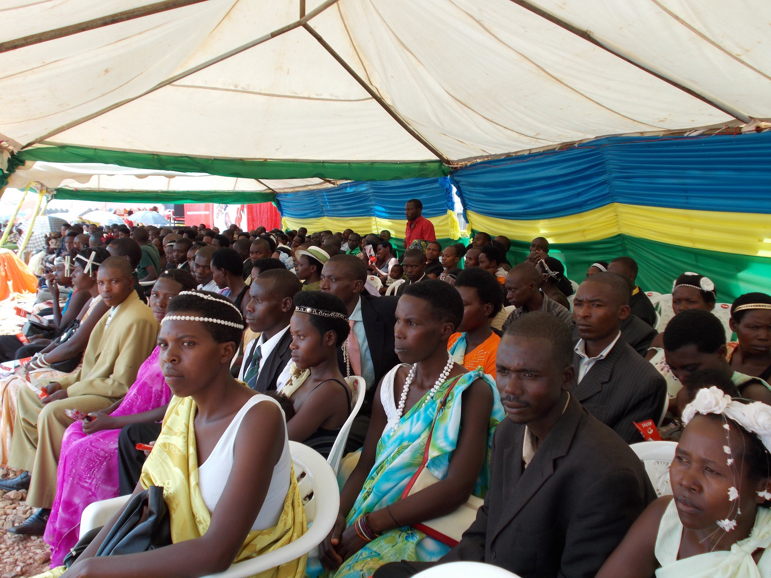 Mass wedding ceremony in Rwanda