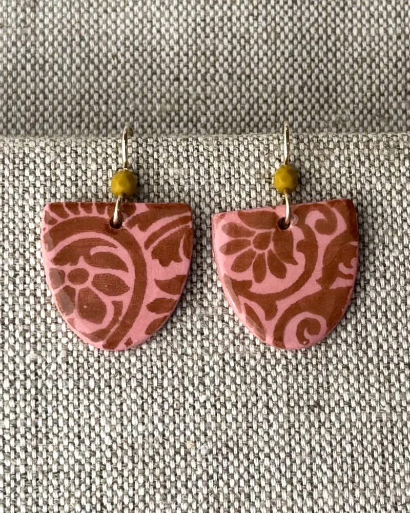 Paisley Print Earrings |  Cinnamon