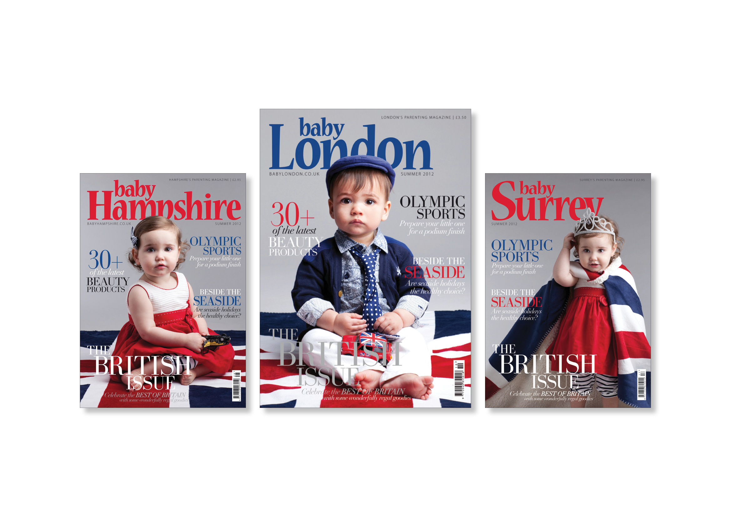 Baby London, Surrey & Hampshire. Graphic Design & Production Management