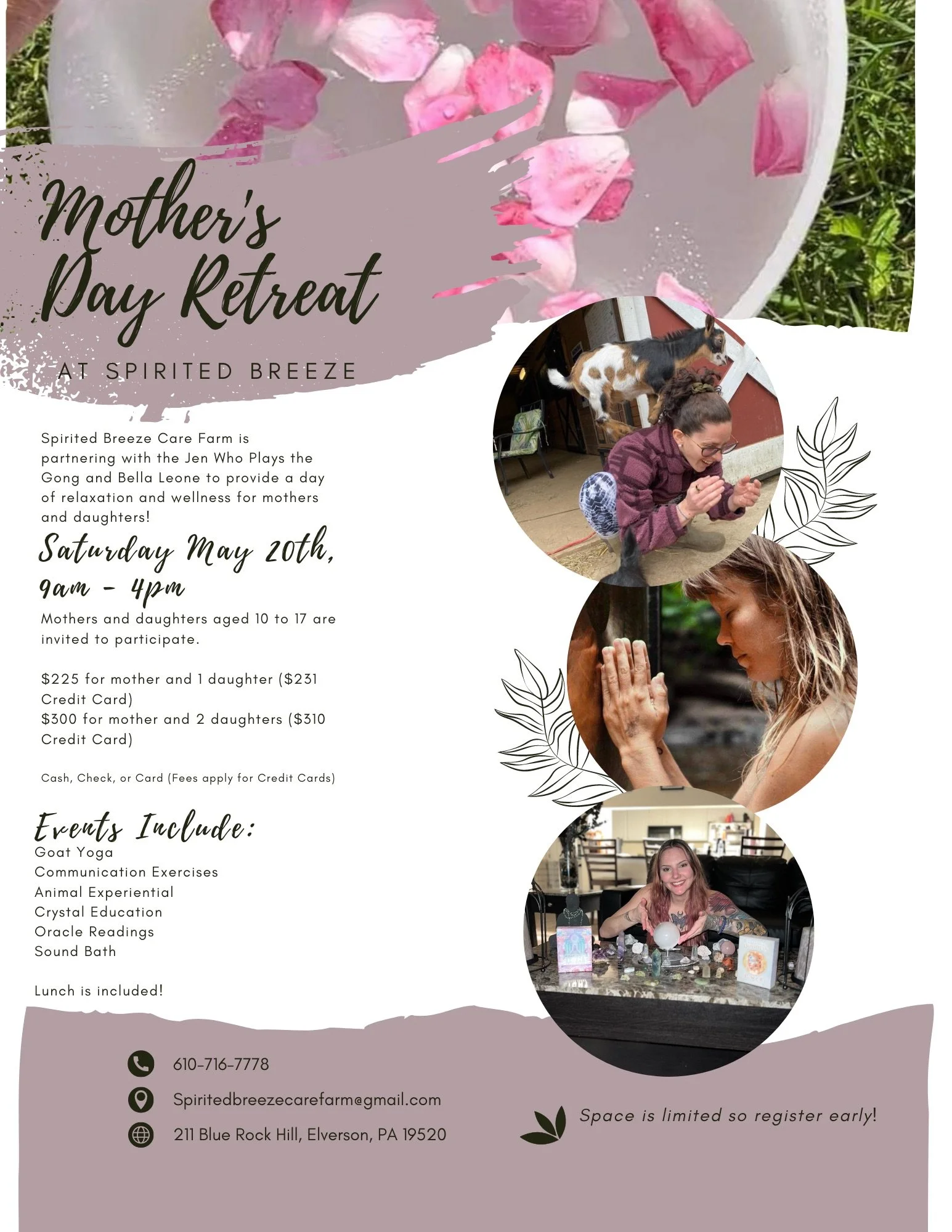 Mother Daughter Day Retreat  - May 20th
