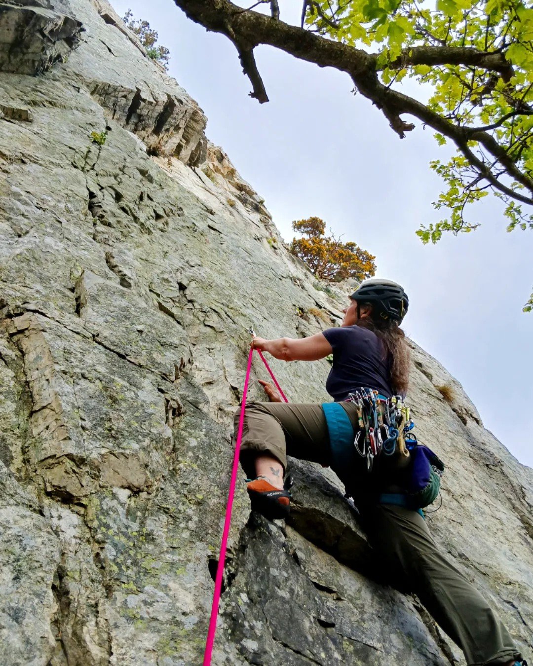 Fun day exploring a new crag. Bolt clipping isn't always my first choice, but this place had a lovely feel to it. 

#boltclipping #climbing #climber #walesneverfails #discovercymru&nbsp; #climblikeagirl #getoutside #lovelifeoutside #climbing_is_my_pa