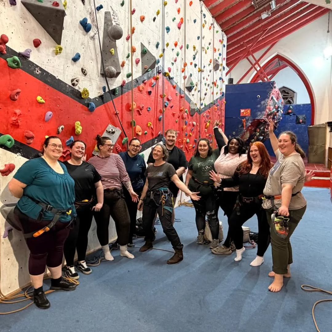 Last week was our Liverpool hit for the @every_body_outdoors climbing sessions. Brilliant turn out, and everyone was super keen to try loads of new skills. @awesomewallsliverpool  went above and beyond to welcome us and make the space super inclusive