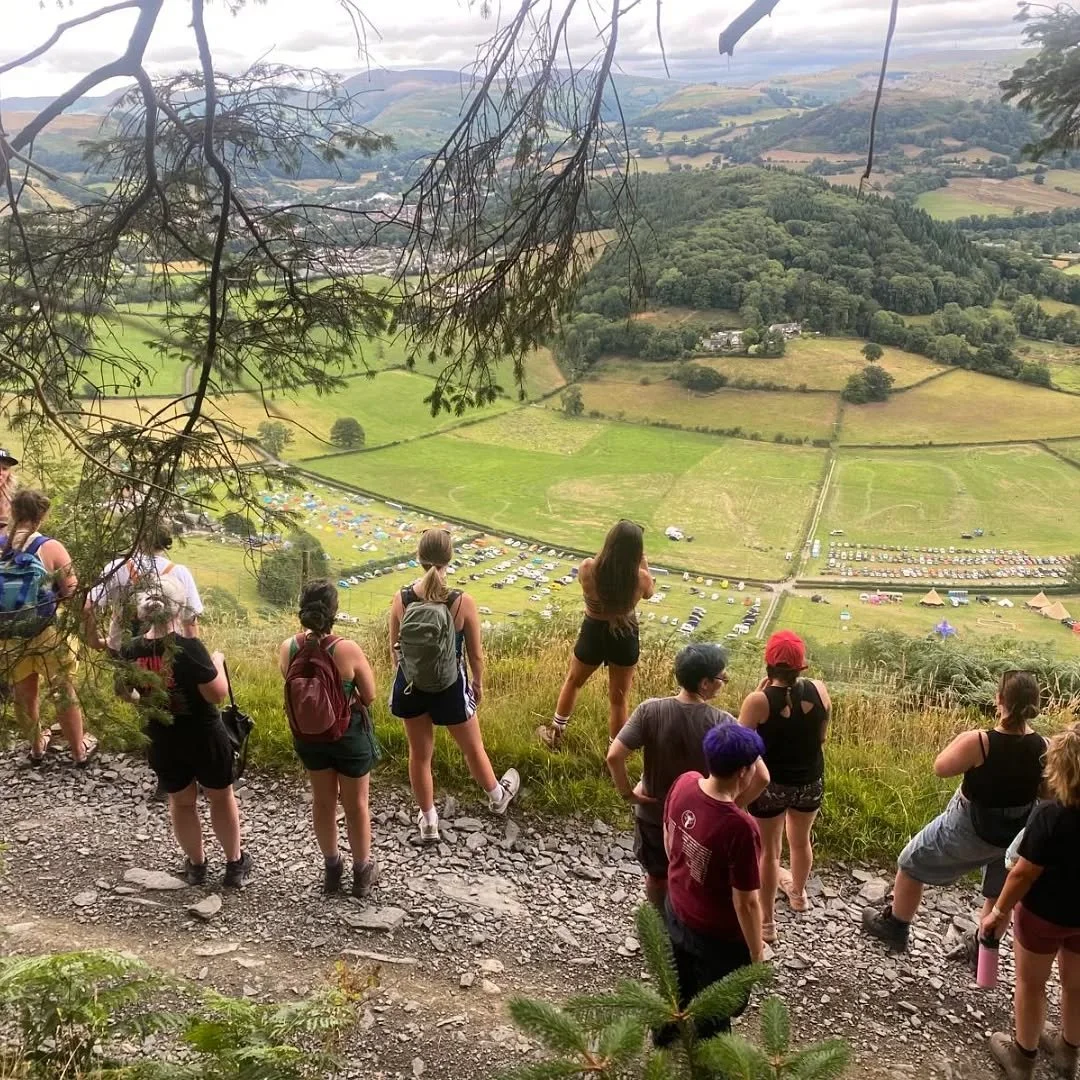 Last night's hike @camp_vc  with ailsa @siwrnai.
 My first time at this very cool festival. So excited to be here.  Motorbike riding tomorrow!! 

#womenwhohike #getoutside #rideout #lifeofadventure