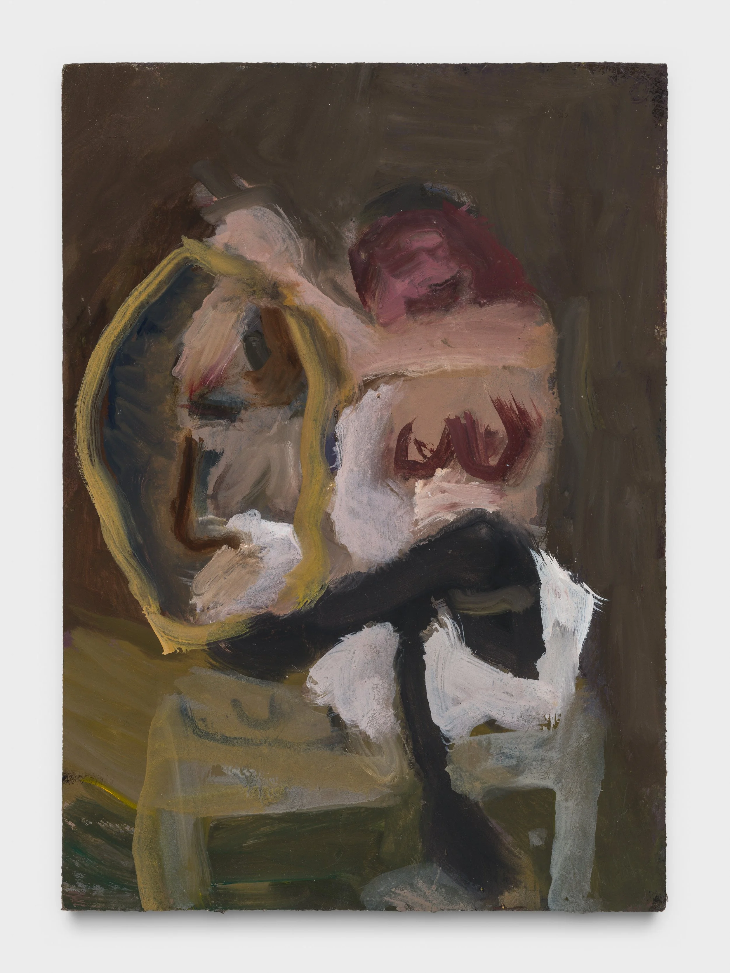 Nude holding Oval Mirror, 2025