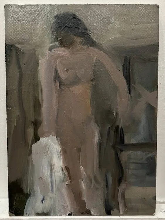 Nude Holding Towel