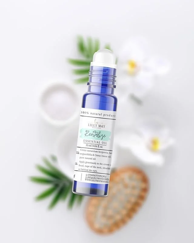 Our newest roller blend is now live on our website!! Whether you've had a long day or just need a few minutes to relax and center yourself our Revitalizing blend is the solution! The Revitalizing essential oil blend is mixed with calming oils that ar