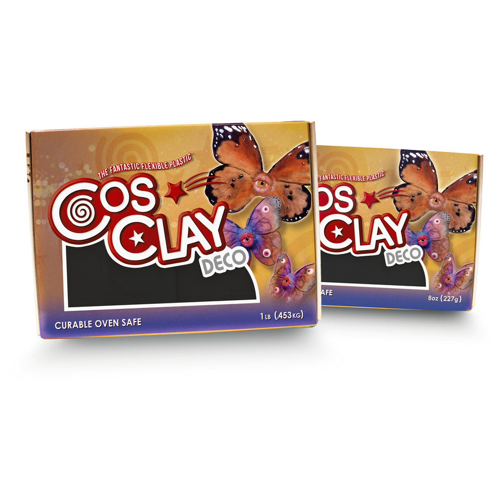  Cosclay Deco - Yellow - Flexible Polymer Clay (1lb