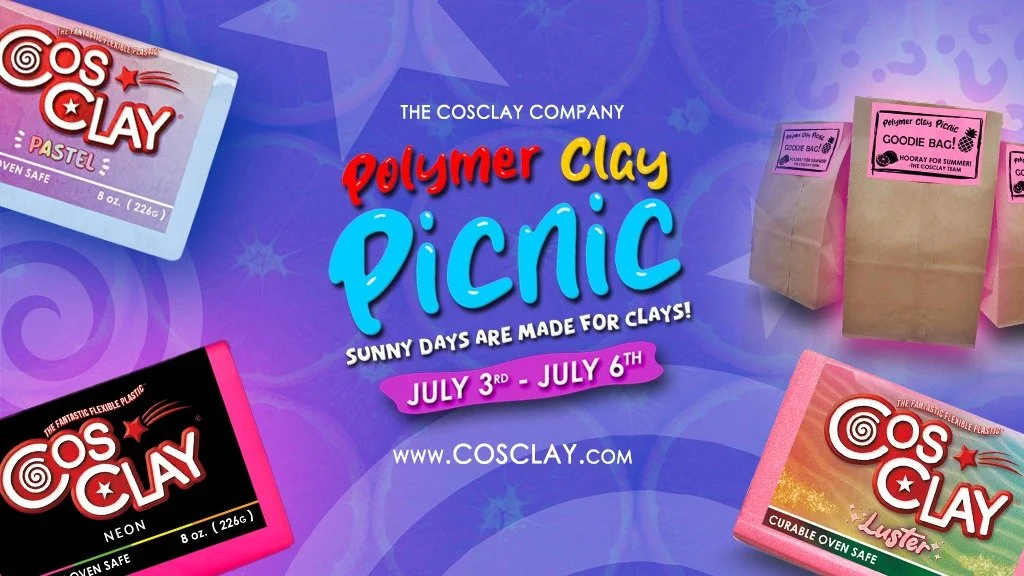 TOMORROW! July 3rd through Sunday July 6th we'll be taking in the sights and sculpts of the Summer season with a Polymer Clay Picnic!

Use the code PICNIC15 and save 15% off sitewide Thursday July 3rd through Sunday July 6th. Don&rsquo;t forget your 