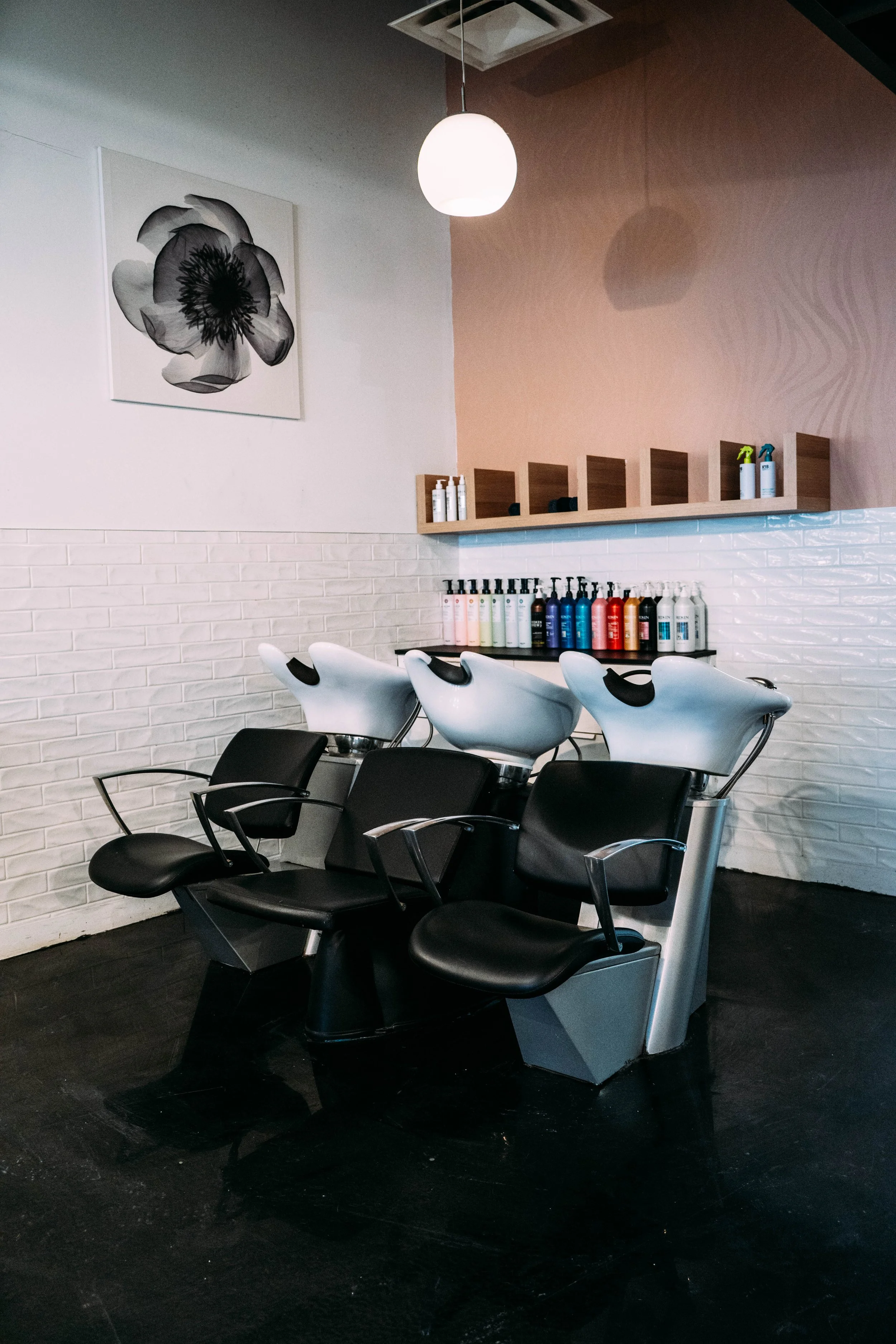 salon chairs at Rush Salon