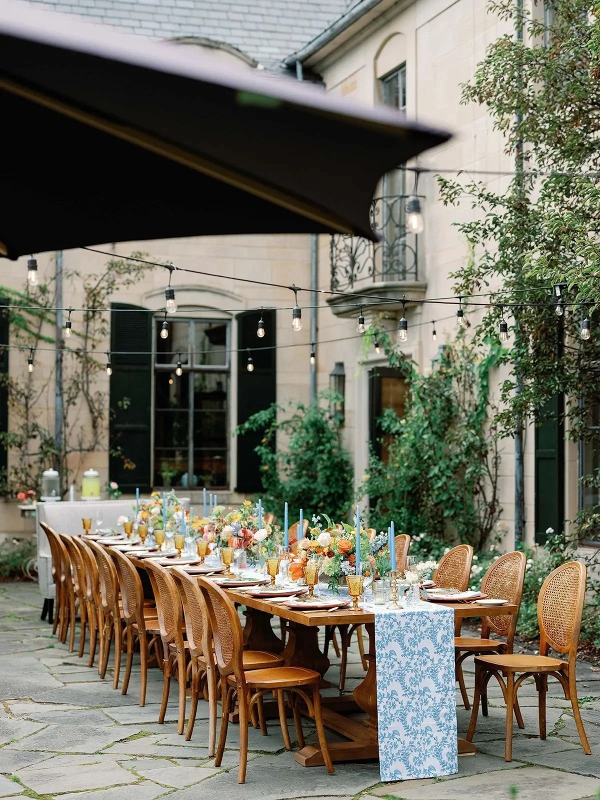 rehearsal dinner at our full weekend wedding venue