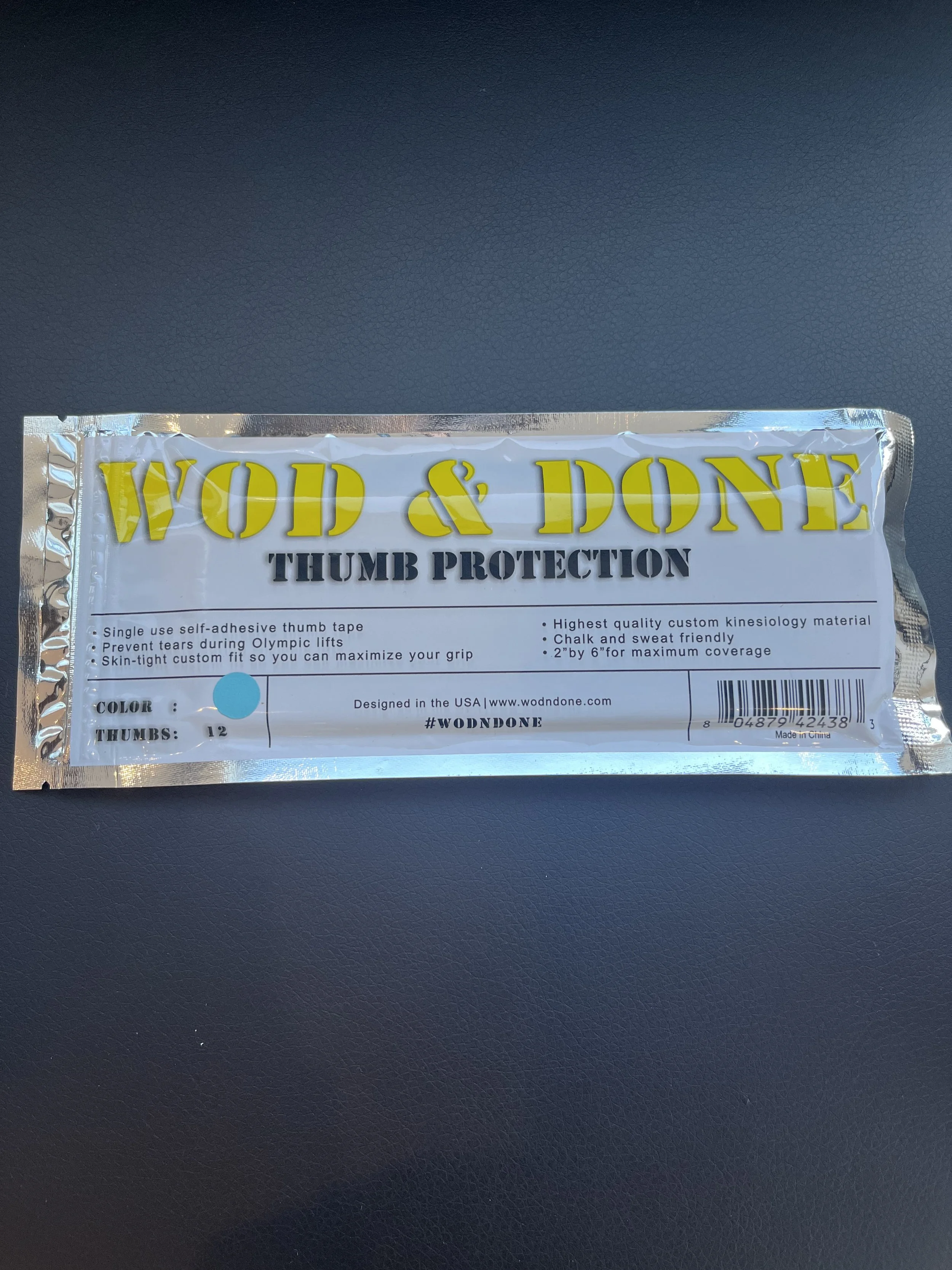 WOD & DONE Thumb Protection strips (12 pack, blue)
