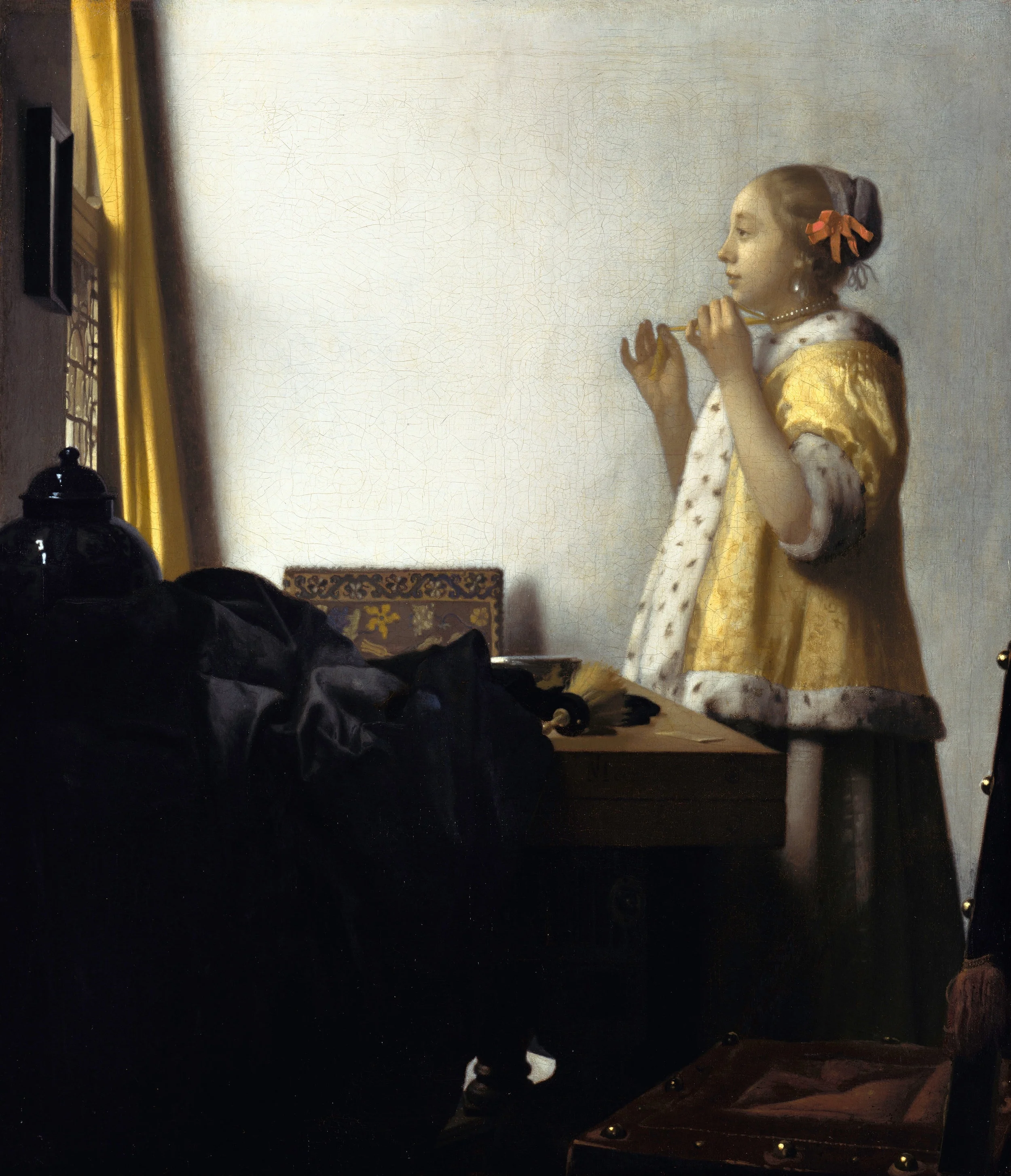 Vermeer -- "Woman with a Pearl Necklace"