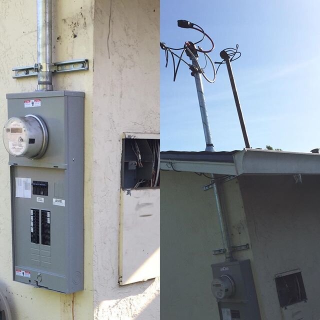 Electrical panel upgrade to 200 AMP. ✅ Not sexy but now ready for solar and granny unit