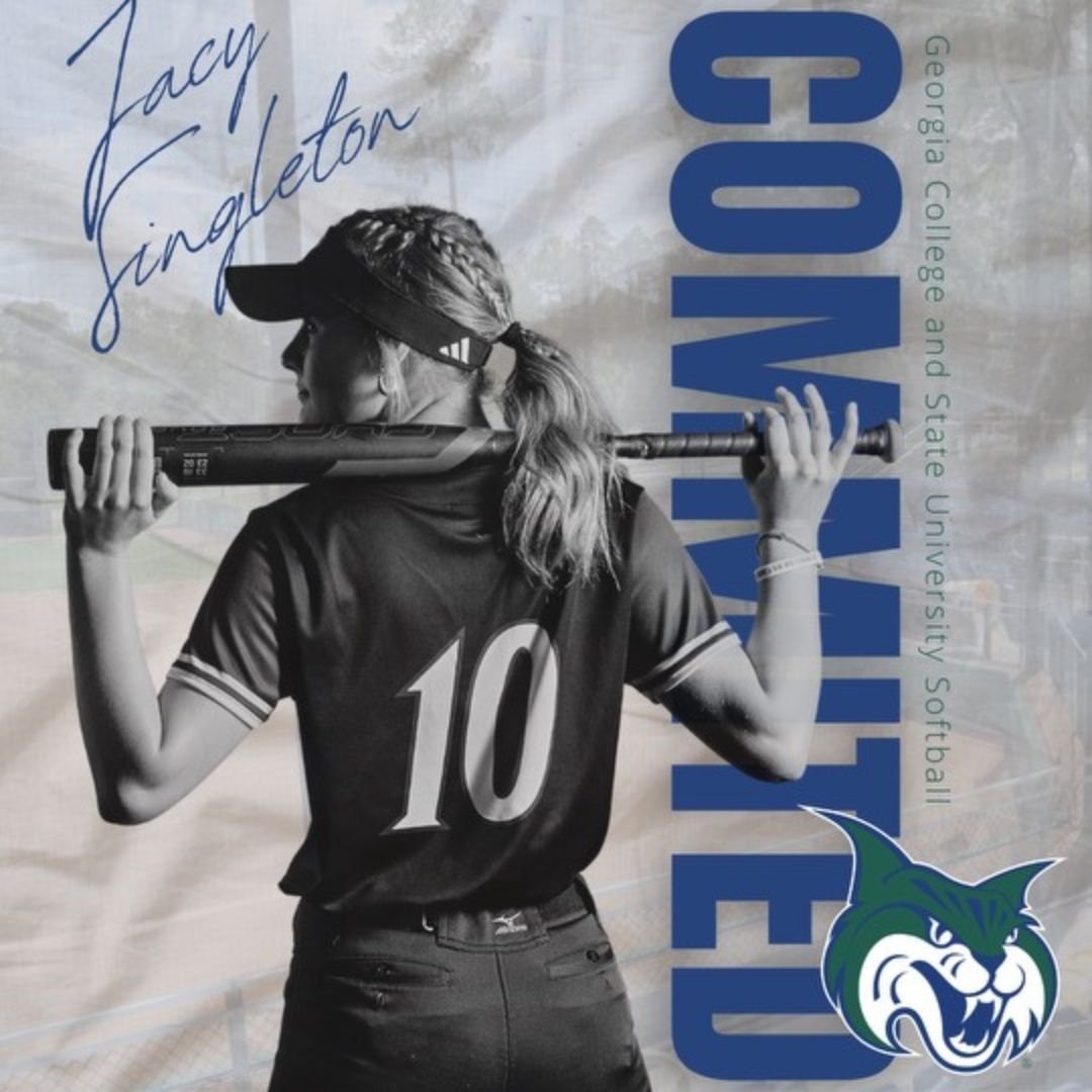 Congratulations to Jacy Singleton!  She is committed to play softball for Georgia College and State University in the upcoming school year.  We wish her nothing but the best at the next level.  Hard work pays off!  #ONETitan