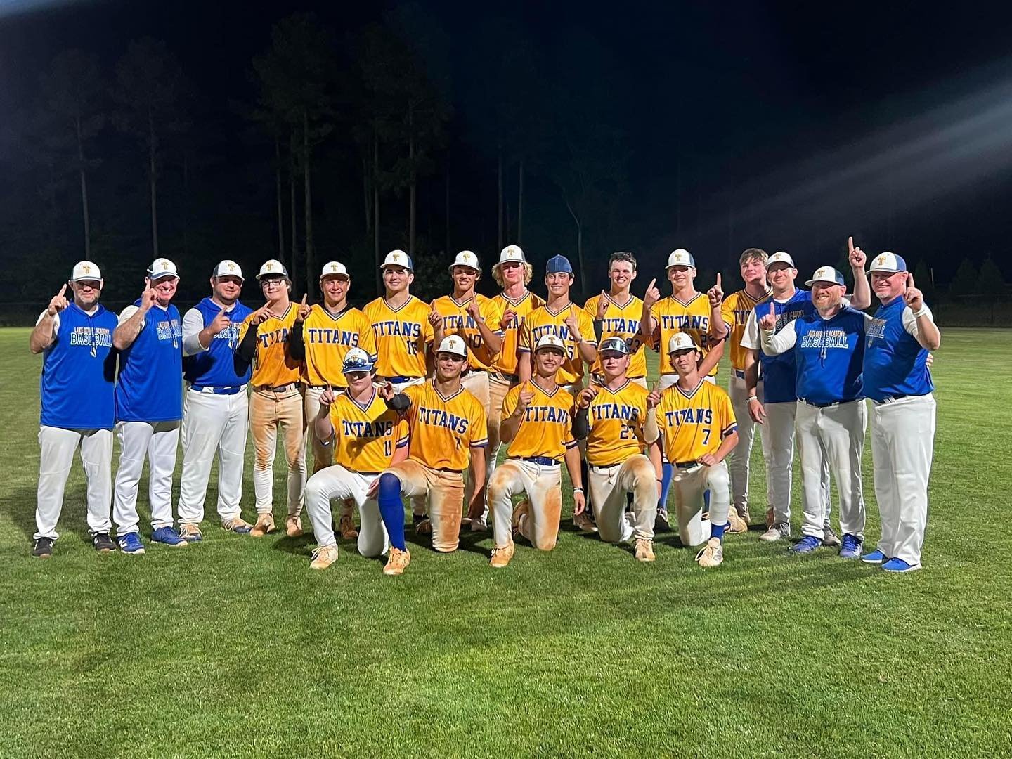 LOA Baseball wins their first ever Region Championship!  Congratulations, players and coaches.  Best season ever!  Hard work pays off!  #ONETitan