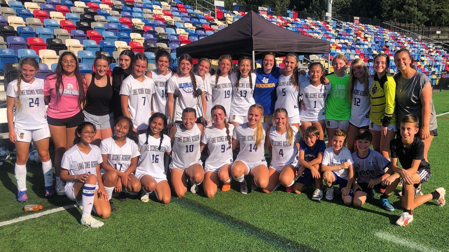 The varsity girls soccer team makes history!  They are going to the State Championship!  Big 3-0 win today against Atlanta Classical Academy.  Mercer University, the Titans are coming!  Hard work pays off!  #ONETitan