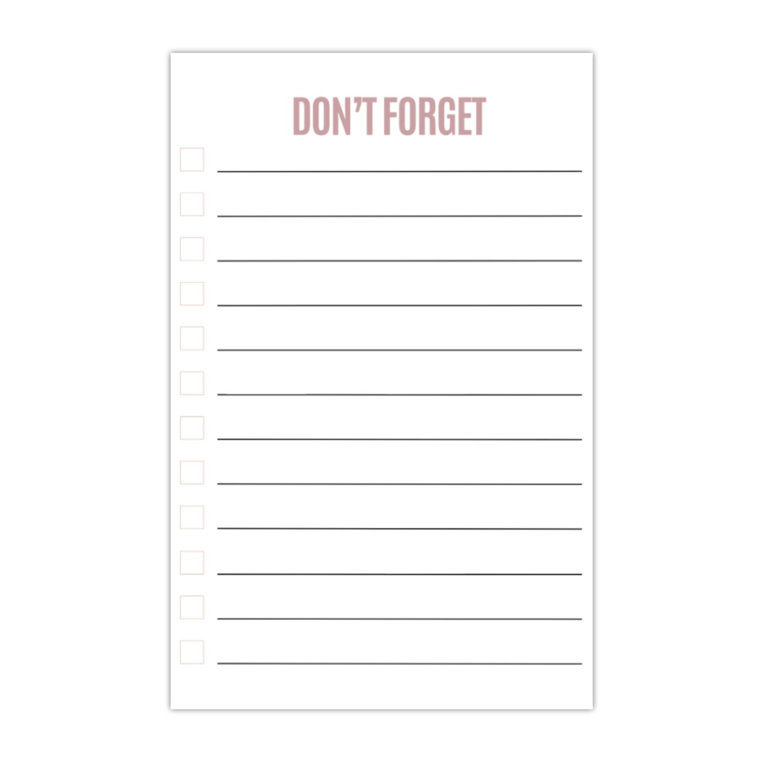 Don't Forget Notepad