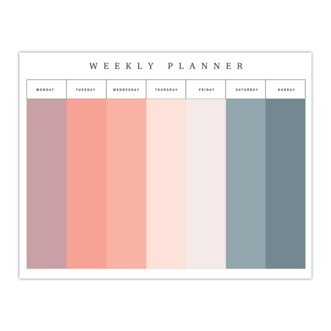 Large Weekly Organizer Notepad