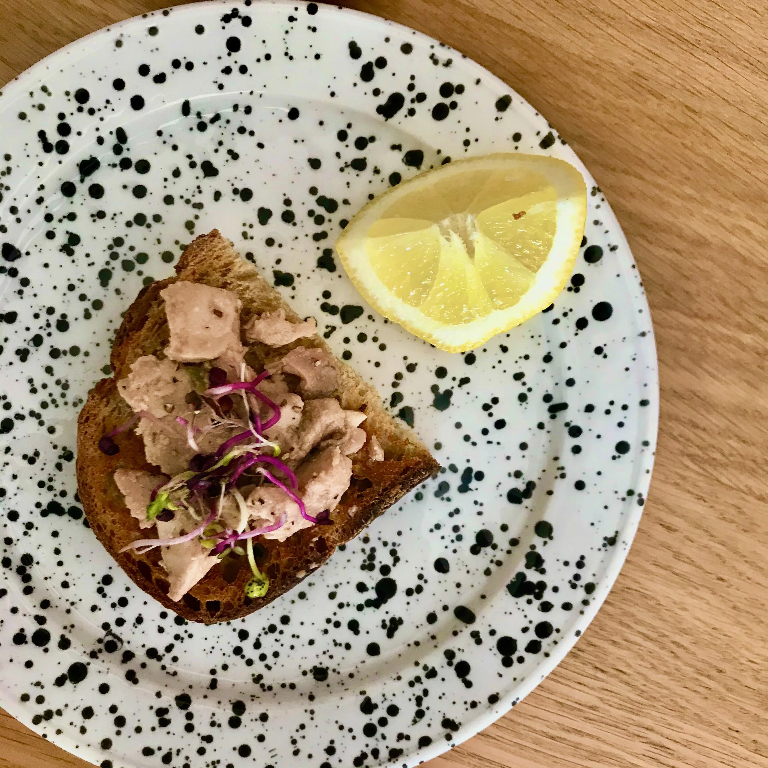 Tartine de foie de morue