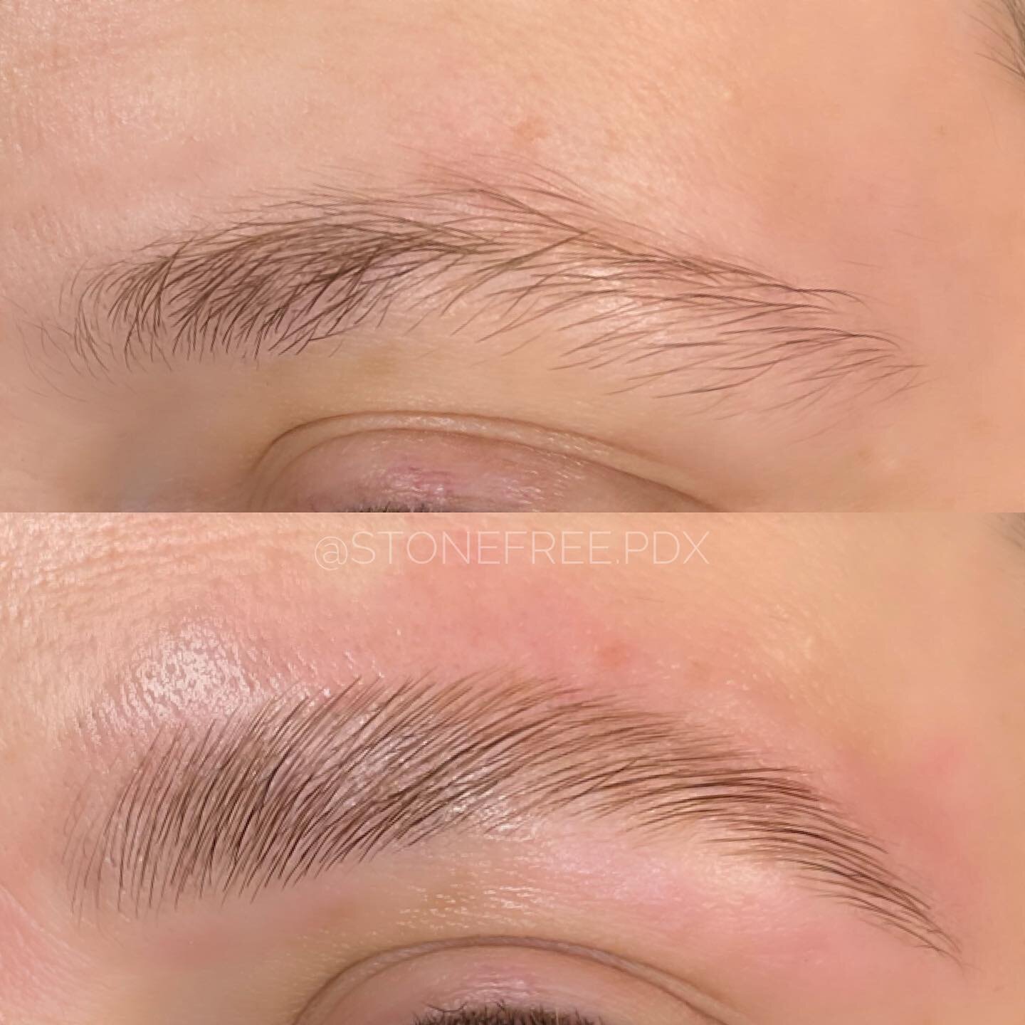 Lamination FAQ! Read below

What: Brow lamination essentially perms your brow hairs straight to create a fuller fluffier looking brow. Lamination is a great alternative to microblading/brow tattoo. 
.
.
Contraindications: 🚫Not suitable if you're pre