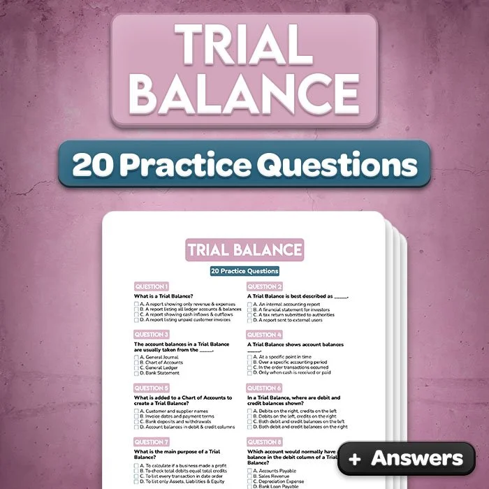 Trial Balance Practice Questions