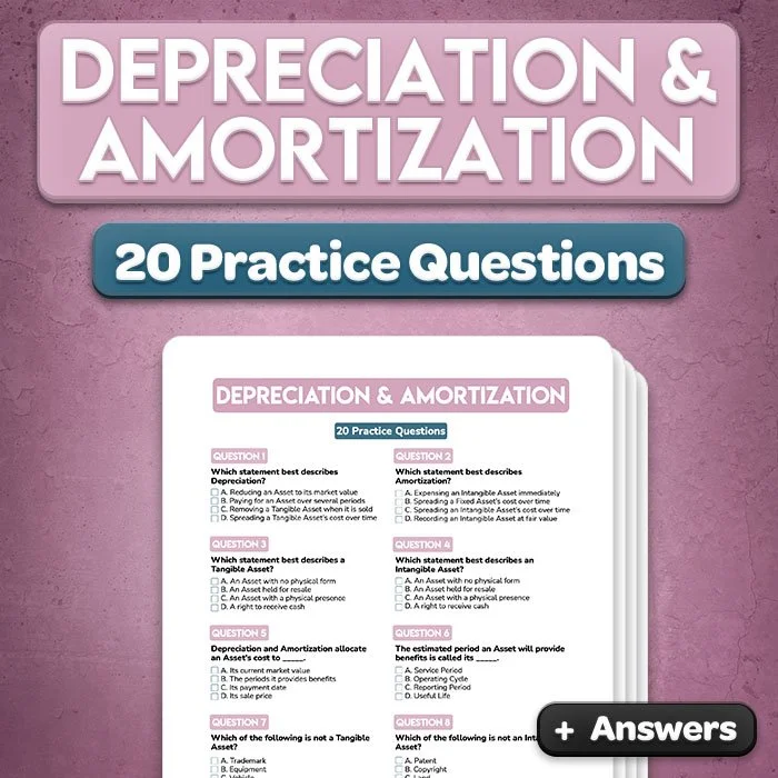 Depreciation & Amortization Practice Questions