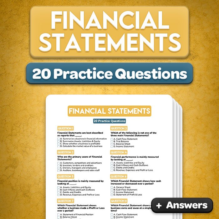 Financial Statements Practice Questions