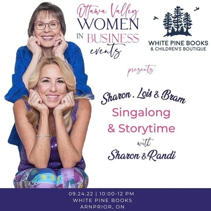 Event alert! 
Storytime &amp; singalong with Sharon, Lous &amp; Bram! 

Join Sharon from Sharon, Lois and Bram and her daughter Randi at Whitepine Books Saturday September 24th, 10:00-12:00pm. 

Get ready for new reads with One Elephant Went out to P